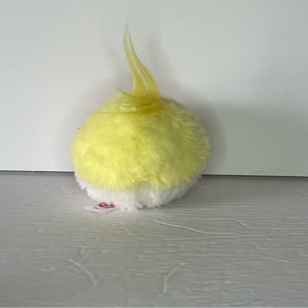 TY Puffies Eggy Beanie Ball Chick Easter Spring Beanbag Plush